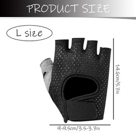 Tabanzhe Workout Gloves - Breathable Gym Gloves with Anti-Slip Palm Protection, Ideal for Weight Lifting, Fitness, Cycling, and Exercise (Large)