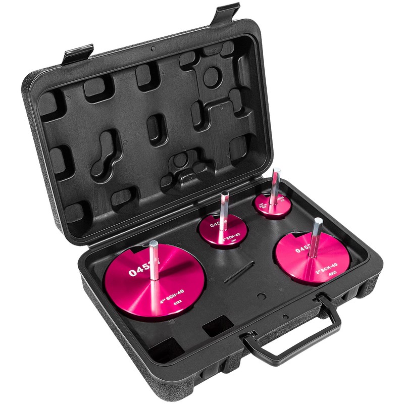 4-Piece Plastic Pipe Reamer Tool Kit for PVC, CPVC, and