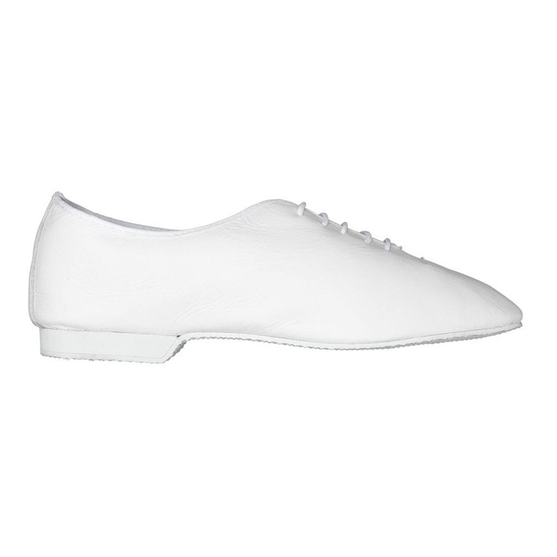 Starlite Basic White Jazz Shoes, Full Rubber Sole 5.5 UK