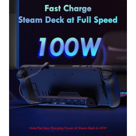 YCE Steam Deck Docking Station 3 Monitor 8 Port in 1 USB Hub with HDMI 2.0 4K@60Hz VGA,DP1.2 2 USB3.0 Ports,1000M,100W PD,VGA Steam Deck Accessories for Valve steam deck/Rog Ally/Switch/Legion Go