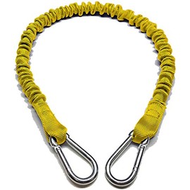 Boat Lines & Dock Ties Marine Boat Dock Tie Bungee Cord, Double Hooked Ends, Made in USA, Pack of 2 (Yellow 24 Inch)