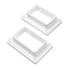 Vinyl Fence Railing Deluxe Bracket Kit- 2 Sets | Vinyl