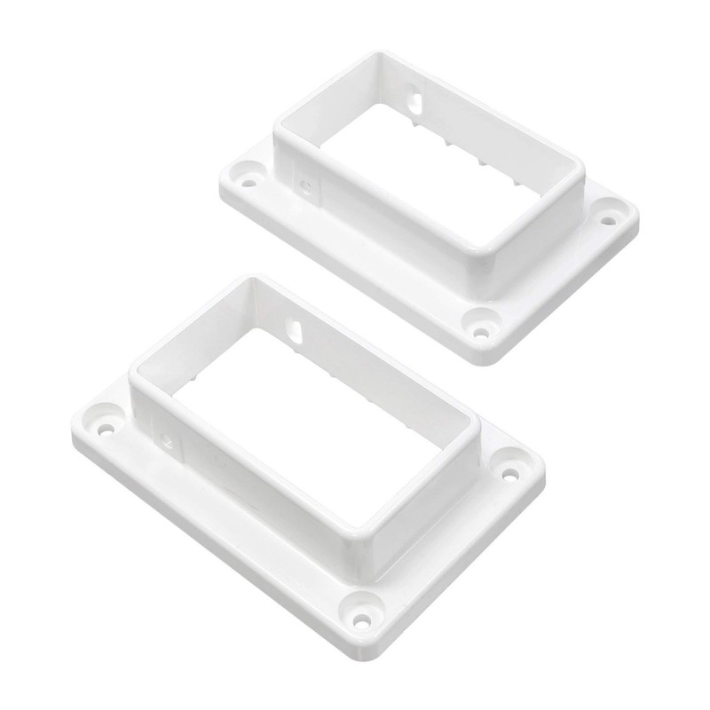 Vinyl Fence Railing Deluxe Bracket Kit- 2 Sets | Vinyl