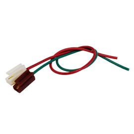 A-Team Performance 170073 Pigtail Harness Cable Wires for HEI Distributor Battery and Tachometer Wiring 12V Ignition Coil & Tach Wire Connector Accessories 11” Red and Green