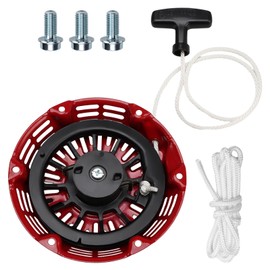 RUHUALIFE Pull Start Assembly, Recoil Starter (Curved Steel Rod Pawls) Compatible with Honda GX120 GX200 5.5HP 6.5HP Engines, generators, tillers, Water Pumps,Replace#: 28400-Z4M-306ZB 27400-Z1T-702