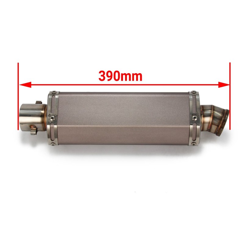 Universal 1.5-2" Inlet Hexagon Exhaust Muffler Pipe Slip On Scooter