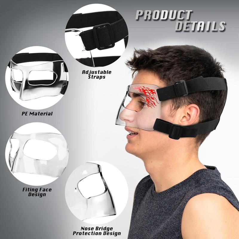Anyfun AF Nose Guard for Broken Nose Adjustable Basketball Baseball