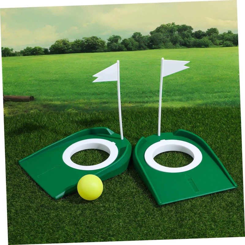 Kisangel 2pcs Golf Putting Aid Cup Indoor Practice Regulation Cup
