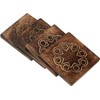 S.B.ARTS Handcrafted Wooden Drink Coaster for Home and Bar Set