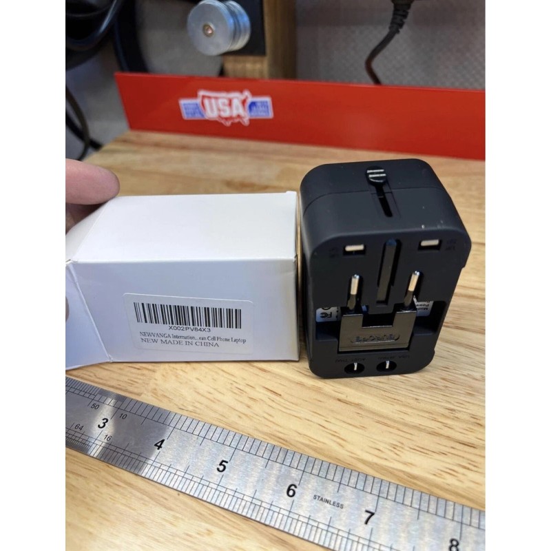NEWVANGA International Universal All in One Travel Adapter Wall Charger