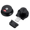 Commercial Restroom Door Handle with Indicator Lock, Available or Occupied