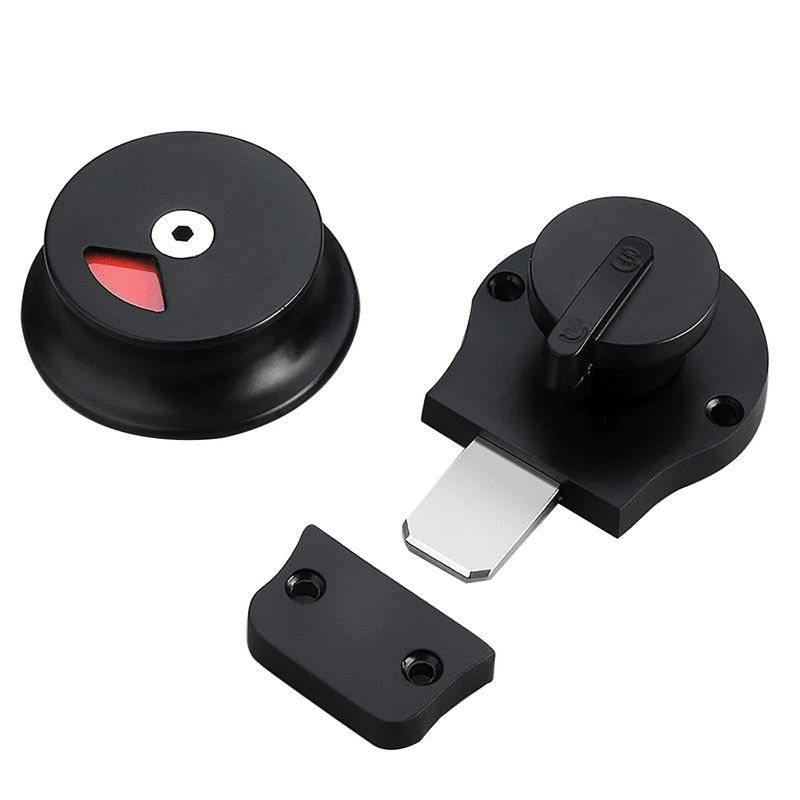 Commercial Restroom Door Handle with Indicator Lock, Available or Occupied
