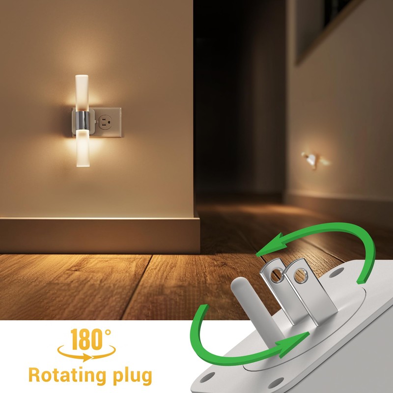 L LOHAS LED Night Light, Night Lights Plug into Wall,