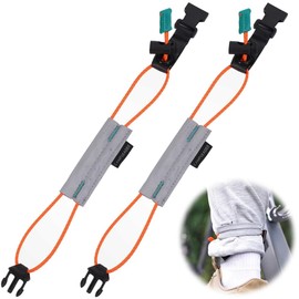 RUITING Pants Hem Stopper Band, Bicycle & Bike, Set of 2, Ankle Band, Elastic Reflective Trouser Belt Buckle Rope, Cycling Pants Belt, Anti-Coil Chain, Lightweight, Convenient to Carry, Reflective