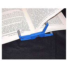 Portapáginas portátil para lectura manos libres en la cama, sobre la marcha, en la cinta de correr y bicicleta de ejercicios, funciona en tapas duras, libros de bolsillo, revistas y cómics,