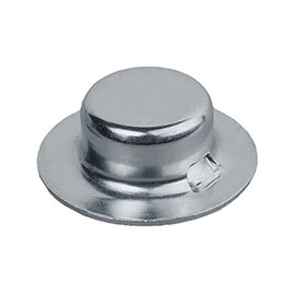 Push on Pushnut Cap Stud Size 5/8, Zinc Mech Finish, 2-Piece