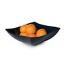Fineline Settings Wavetrends Black China-Like Square 32 oz. Serving Bowl,