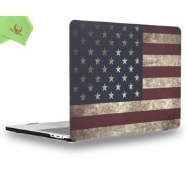 UESWILL Matte Hard Shell Case Cover Compatible with MacBook Pro 16 inch with Touch Bar & USB-C, Release 2019 2020, Model A2141, US Flag