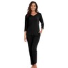 WiWi Viscose from Bamboo Soft Lounge Sets 3/4 Sleeve Pajamas
