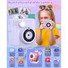 Instant Print Camera for Kids with 3 Rolls of Printer