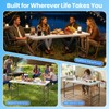 4 Foot Foldable Table with Built in Handle & Steel