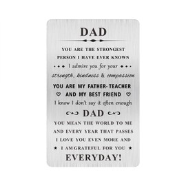 MOQIYXL Dad Father's Day Card Gifts - You Mean the World to Me - I Love You Dad Gifts, Birthday