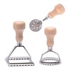 MASTER FENG Ravioli Stamp Maker Cutter, Mold with Wooden Handle