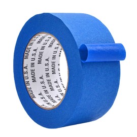 Made in USA Blue Painter’s Tape - 2 inch x 60 yds. Thick & Wide Masking Tape for Safe Wall Painting, Building, Remodeling, Labeling, Edge Finishing