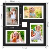 RPJC 4x6 Collage Picture Frame with High Definition Glass Display