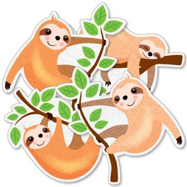 Let's Hang - Sloth - Decorations DIY Baby Shower or Birthday Party Essentials - Set of 20