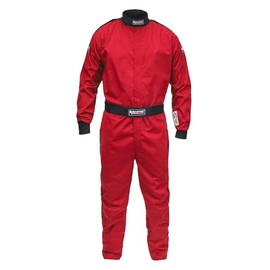 ‎Allstar Performance ALL931072 Driving Suit - 1-Piece - SFI 3.2A/1 - Single Layer - Fire Retardant Cotton - Red - Medium - Each