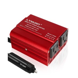 200W Power Inverter, LVYUAN Inverter 12V DC to 110V AC Car Plug in Adapter Outlet 65W PD Type-C & 28W QC Fast-Charging Ports Vehicle Converter for Phone, Laptops, Road Trip Charger