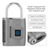 Smart Fingerprint No Password Unlock Padlock Customs Lock for Suitcase