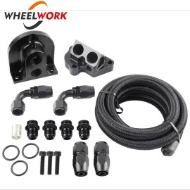 VEHITO Oil Filter Relocation Kit for Ford Mustang GT / F150 5.0 5.2 Coyote 2011-2023