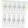 LABRIMP 10pcs Transparent Refillable Sparkling Bottles Makeup Pump Dispenser for