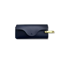 moku Compact Key Case, Koron Butero Leather, Key Strap, Smart Key Case, Men's, Women's, Leather, Made in Japan, Mini, Small, Italian Leather, Present, Minimal, buttero-darknavy