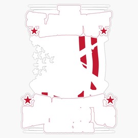 HOF Trading Amerian Pride Merica Patriotic The First Amendment Defines Us The 2Nd Amendment Defends Us Vinyl Sticker Waterproof Decal Laptop Wall Window Bumper Sticker 5"