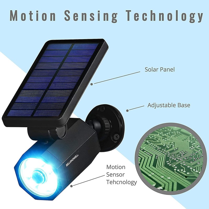 Bell+Howell Bionic Spotlight Deluxe Solar-Powered Spot Light 25 Feet Motion