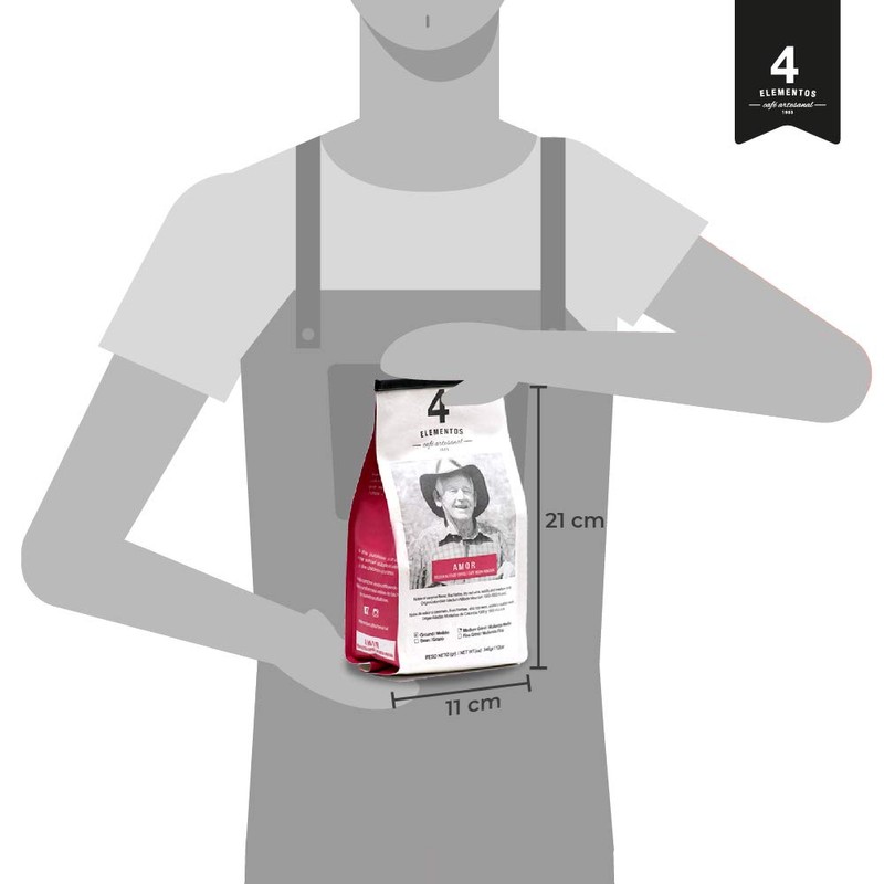 4 Elementos Amor Roasted Coffee Beans – 12oz Single-Origin Artisanal