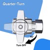 VINTEX 2 Pack Complete Toilet Set Valve，1/2 in. NOM Inlet