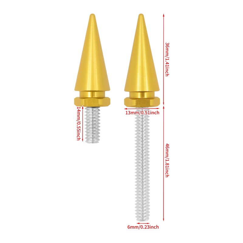 HDBUBALUS Motorcycle Wind Screen Windshield Trim Screw Windshield Spike Bolts