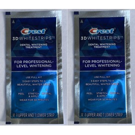 Crest 3D CREST Whitestrips LUXE Professional Effects 2 Pouch= 4 Strips Teeth Whitening