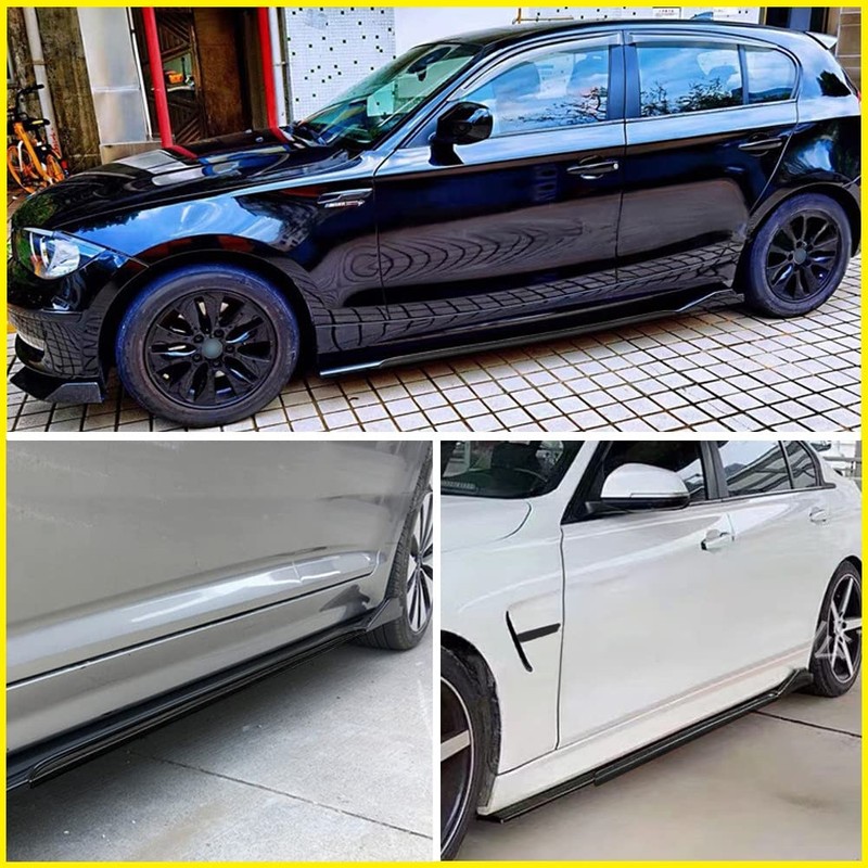 Blueshyhall Universal 2.2M/86'' Side Skirt Extension, Side Trim Spoiler Splitter