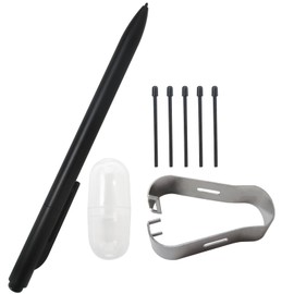 Replacement Digital Pen with Eraser, Stylus Pen with 5 Pen Tips and Pen Clip, 4096 Pressure Levels, Tilt Sensor, Palm Rejection, for Wacom One Upgraded