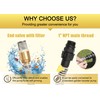 FLUENTPOWER 23FT x 1" Suction Hose Kit with Brass Fitting
