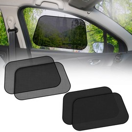 EcoNour Car Side Window Shades for Baby | 4 Pack - Car Window Sun Blocker Shades for Kids | Foldable Cling Window Cover Protects UV & Heat Glare | Car Window Shade for Privacy | Large (21"x12")