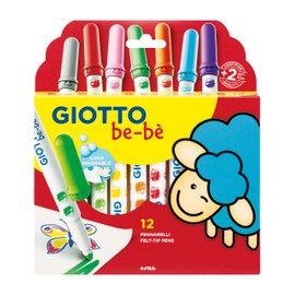 Giotto Bebe' Felt Tip Pens (Pack of 12)