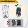 CTRINEWS for Chevy Key Fob Cover with Metal Braided Rope
