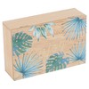 URBNLIVING Teebox mit 6 Fächern, Blatt-Design, bemalt