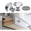 OctinPris 20pcs 30mm Crystal Glass Knobs Door Drawer Wardrobe Pull